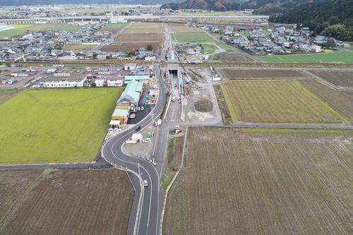 令和４年１２月施工状況（大土呂側）