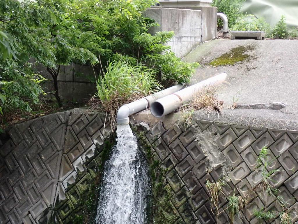 処理水の放流状況