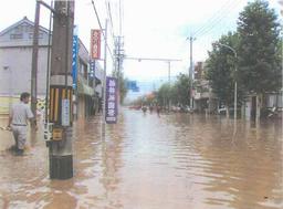 福井豪雨_県道福井鯖江線