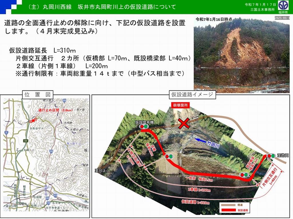 迂回路のお知らせ