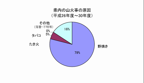 出火原因の割合