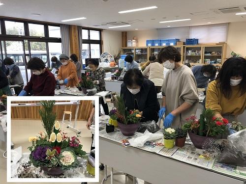 正月寄せ植え教室