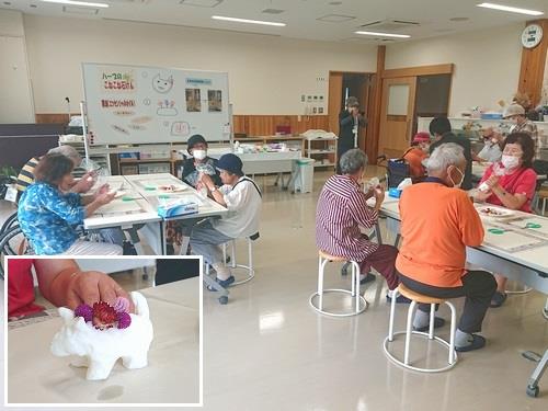 鯖江市視覚障碍者協会・ハーブのこねこね石けんづくり