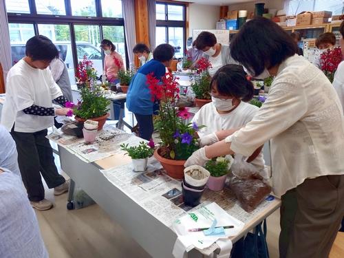 宿根草の寄せ植え教室