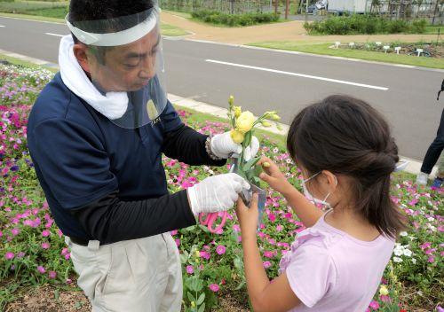 花の収穫体験