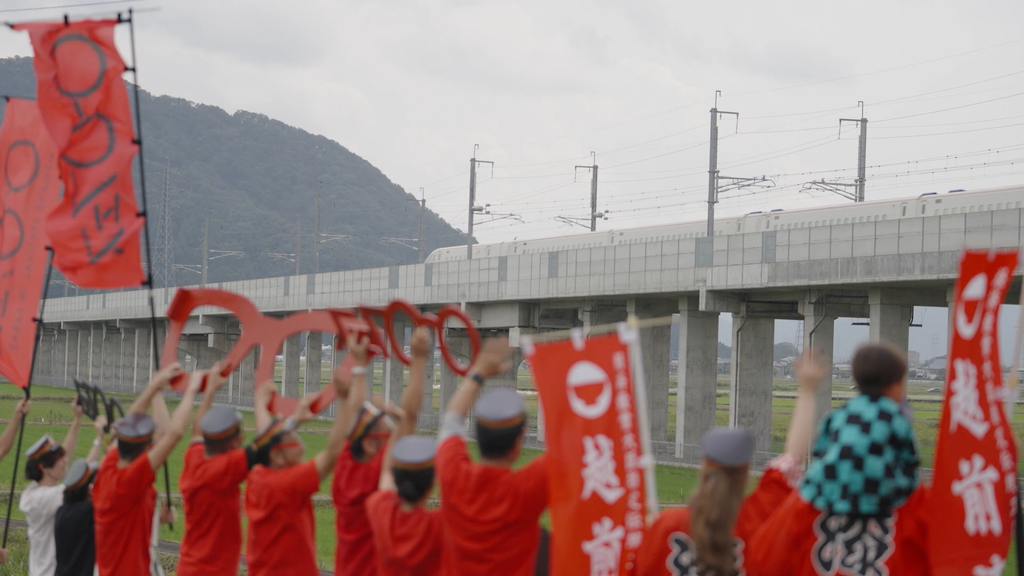 福井情熱駅長の場面（5）