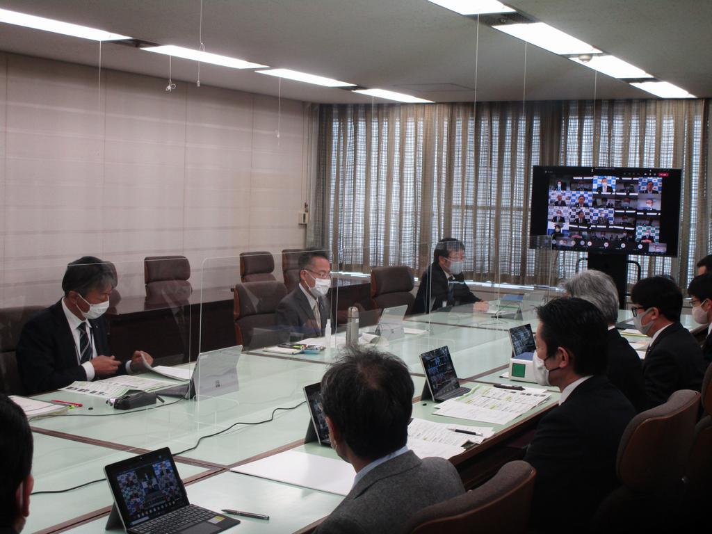 杉本知事および各部局長