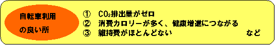 自転車メリット