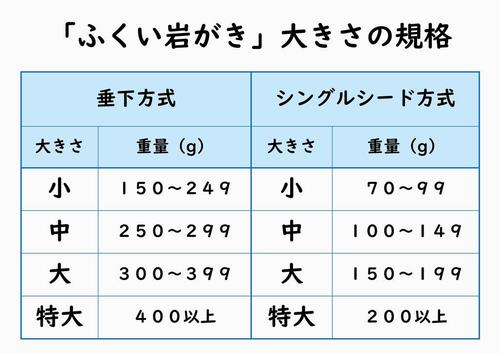 大きさの規格