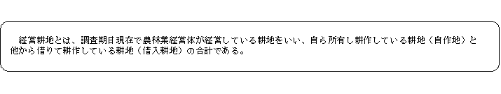 経営耕地面積　説明